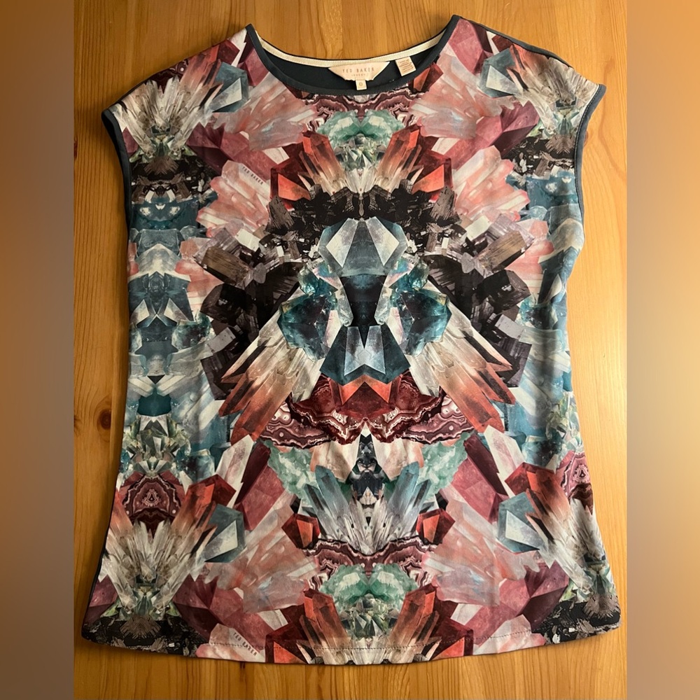 Ted Baker Kaleidoscope Crystal Print shirt